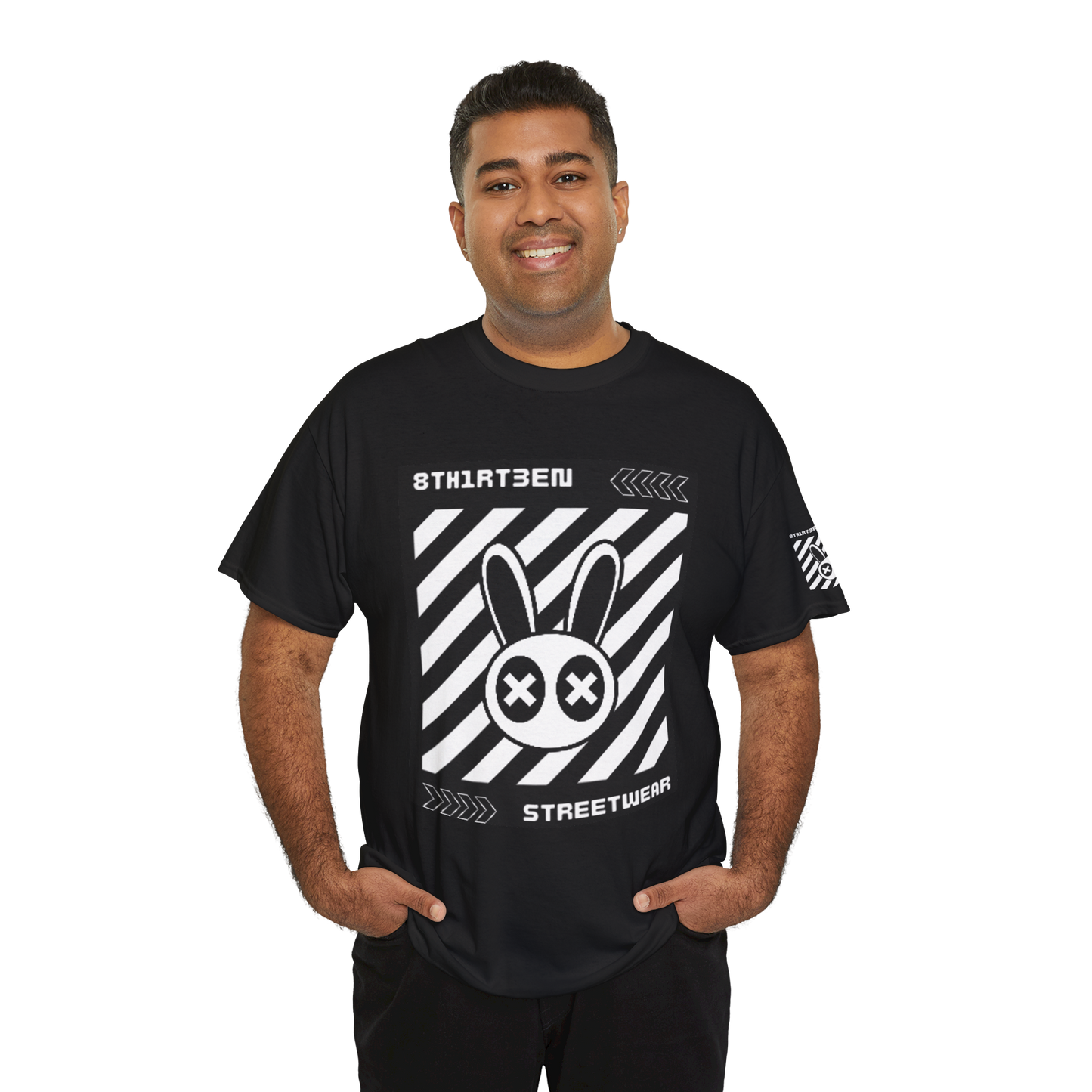 Streetwear Graphic Tee with Bunny Design, Unisex Casual Shirt, Urban Style Shirt, Festival Fashion Top, Gifts for Trendsetters