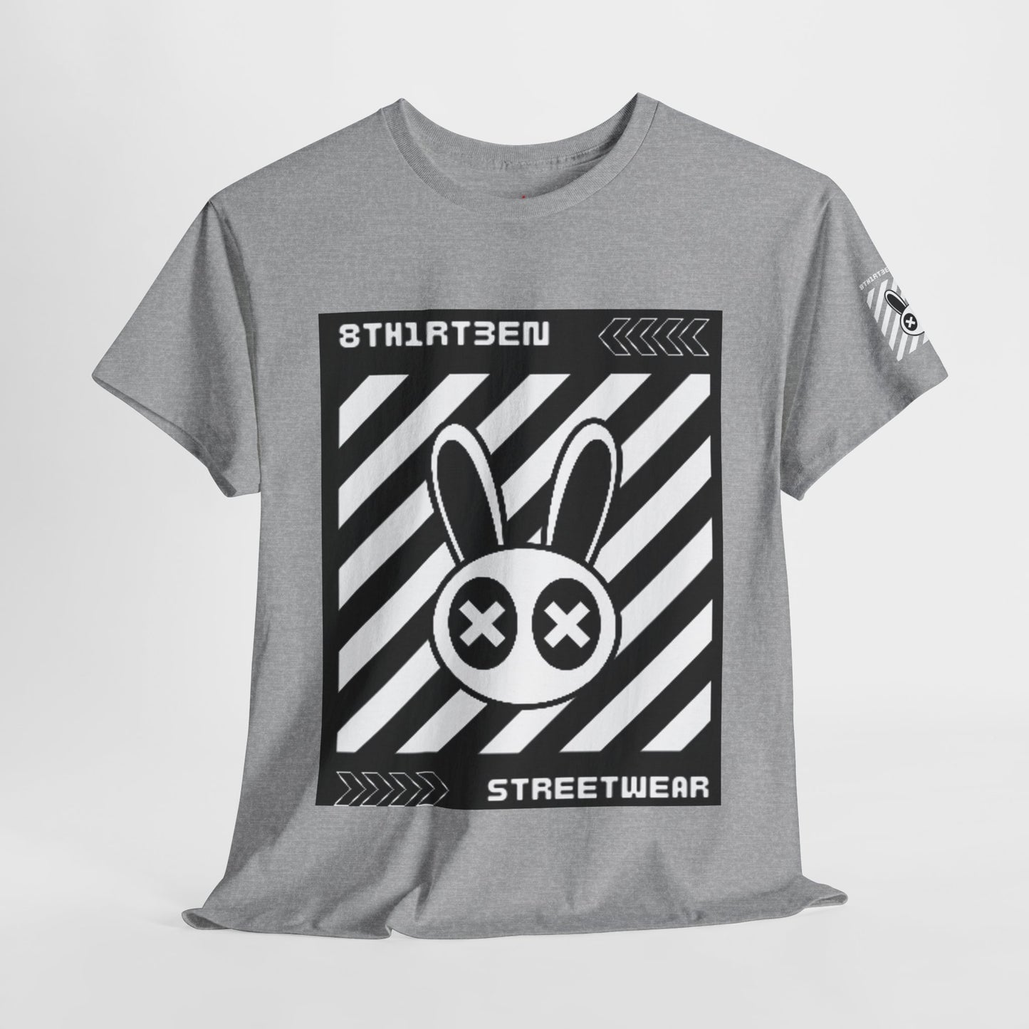 Streetwear Graphic Tee with Bunny Design, Unisex Casual Shirt, Urban Style Shirt, Festival Fashion Top, Gifts for Trendsetters